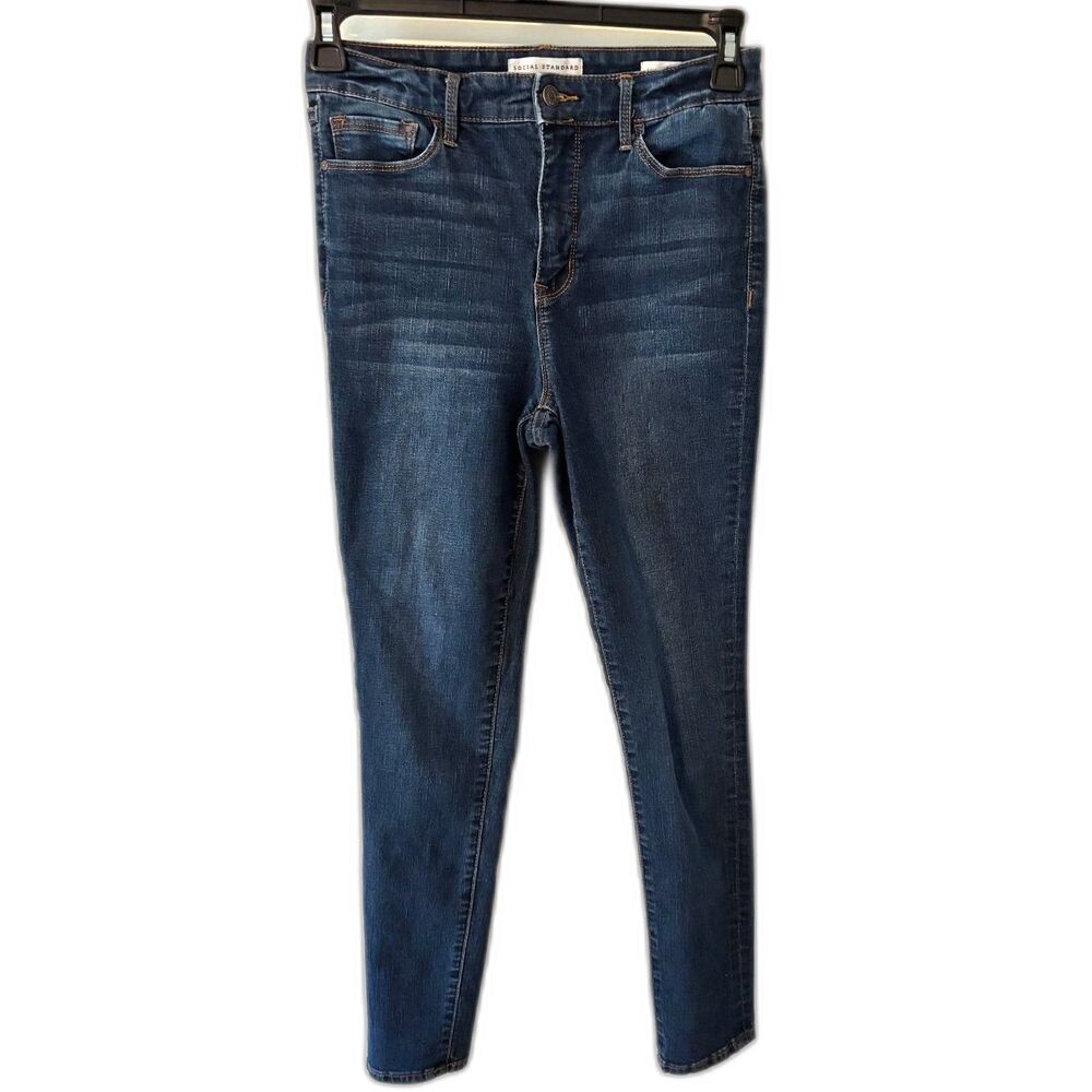 Social Standard by Sanctuary High Rise Skinny Jeans Size 8/29 Dark Wash
